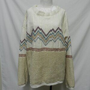 Allen Wah Vintage Southwest crew Sweater Top Shirt Men lined Size Sz XLT XL Tall